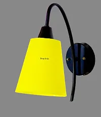 Prop It Up New Arrivals Make in India Wall Light with Unbreakable Fiber Shade in economical Range, Wall Sconce for Hall, Drawing Room, Bed Room etc. Yellow-thumb2