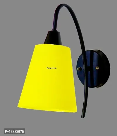 Prop It Up New Arrivals Make in India Wall Light with Unbreakable Fiber Shade in economical Range, Wall Sconce for Hall, Drawing Room, Bed Room etc. Yellow-thumb3