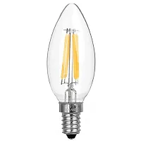 E14 4W 400LM 3200K Warm White Light 4-COB LED Filament Bulb (AC220V)-thumb1