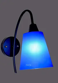 Prop It Up New Arrivals Make in India Wall Light with Unbreakable Fiber Shade in economical Range, Wall Sconce for Hall, Drawing Room, Bed Room etc. Blue-thumb1