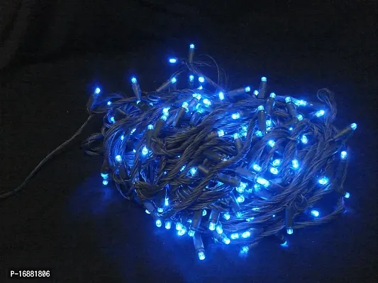 Led 180 Bulb Lights with 8 Functions Wired Remote, 16.5 m Long (Blue)-thumb2