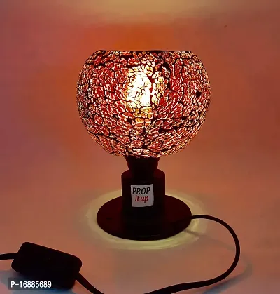 PROP IT UP new launch of economic range of 5 mutki shaped with metal vase table lamp, hand worked small size table/desk night lamp, multi color, with on/off switch and indian plug, best for gift, D-3-thumb5