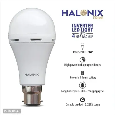 Halonix Prime 9W B22D 6500K Cool Day Light Inverter Rechargeable Emergency Led Bulb Pack of 1-thumb5