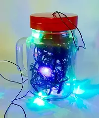 Prop It Up Newly Launch JAR Shaped Night LAMP with LED Fairy/Rice Bulb Light Multi Color, Special Launch for Festive Season, Decor for Bedroom Party Home DIY-thumb1