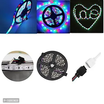 Prop It Up Waterproof Plastic RGB Remote Control LED Strip Light for Decoration (5 m, Black)-thumb4