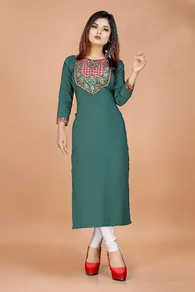 A-Line Embroidered Kurta