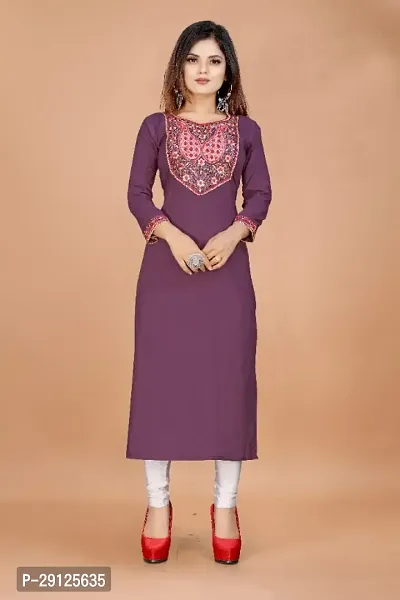 Embroderied Latest neck Design Cotton Fabricated Kurti