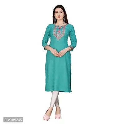 Embroderied Latest neck Design Cotton Fabricated Kurti