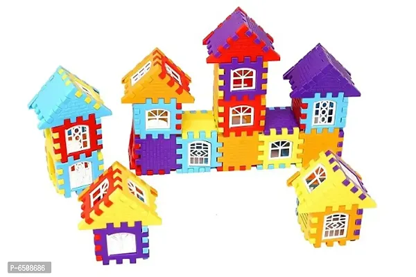 Vijaya Impex Building Blocks for Kids,72 Pieces,Multicolor-thumb0
