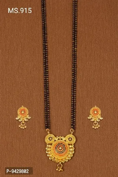 Elegent mangalsutra with earrings-thumb0