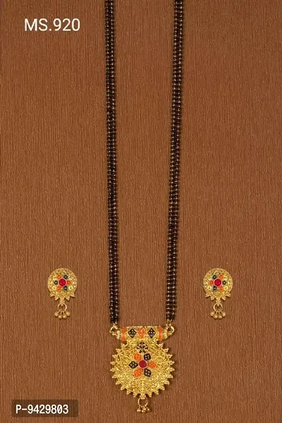 Elegent mangalsutra with earrings