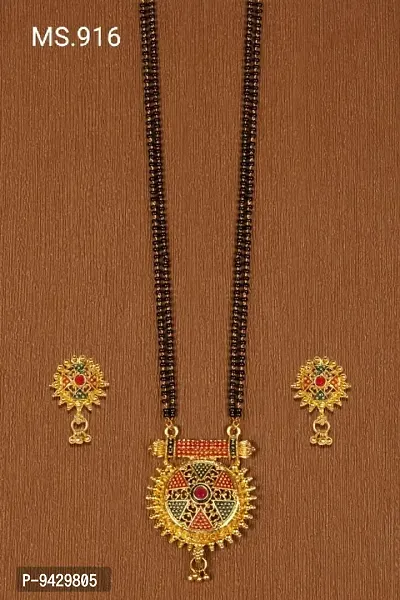 Elegent mangalsutra with earrings