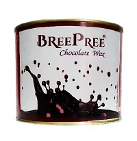 BREEPREE Chocolate Hot Wax-600 g with 30 Strips and Waxing Spatula-thumb1