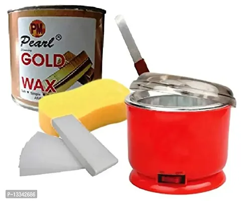 PMPEARL Waxing Kit/Wax Kit Combo Includes (GOLD Wax + Wax Strips + Wax Spatula)