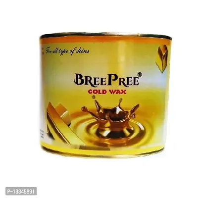 BREEPREE Full Body Hair Removal Waxing Kit Combo- Gold Wax (600 g) Tin Can + Non-Woven Brown Waxing Strips (30) + Wax Applicator Knife and Anti Crack Foot Silicon Heel Socks-thumb3