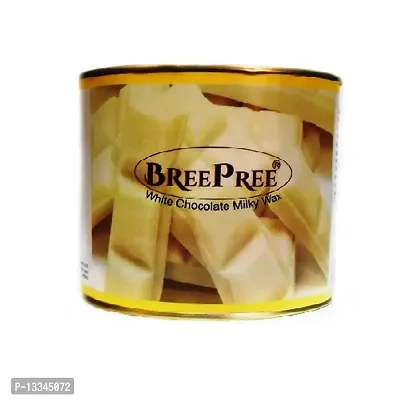 BREEPREE Full Body Hair Removal Waxing Kit Combo- White Chocolate Wax (600 g) Tin Can + Non-Woven Brown Waxing Strips (30) + Wax Applicator Knife and Anti Crack Foot Silicon Heel Socks-thumb3