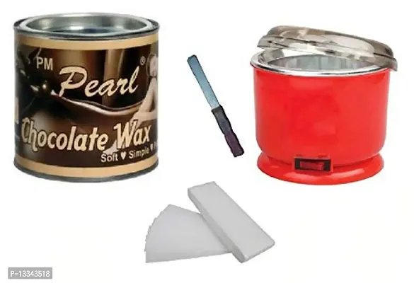 PMPEARL Automatic Waxing 'Electric Wax Heater Device, Full Body Wax (600 g) Tin Can, Non-Woven Waxing Strips (60 Strips), Wax Applicator Knife and Waxing Kit