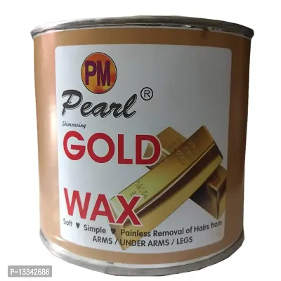 PMPEARL Waxing Kit/Wax Kit Combo Includes (GOLD Wax + Wax Strips + Wax Spatula)-thumb2