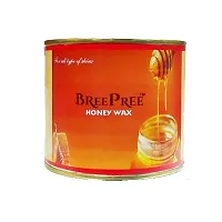 BREEPREE Waxing Kit/Wax Kit Combo Includes (Auto Cut Wax Heater + Honey Wax + Wax Strips + Wax Spatula)-thumb1