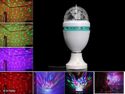 LED Multi-Color Rotating Lamp for Party Dance Disco-1 Pc.-thumb0