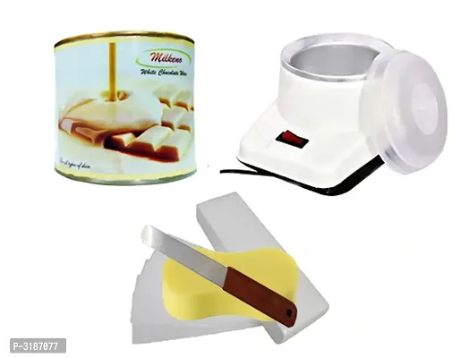 White Chocolate+Heater+Strip+Applicator+Sponge Waxing Kit 600 gm