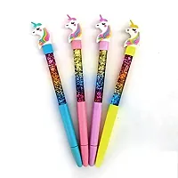 Unicorn Pen Combo - 2 Unicorn Water Pen / 2Mermaid Pen / 2 Fur Pen for Kids Girls (Pack of 6)-thumb2