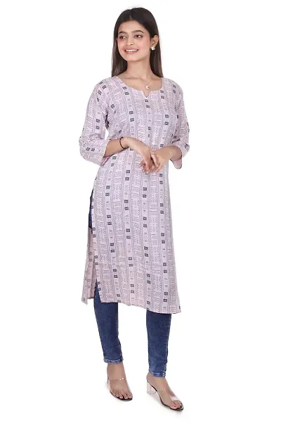 Trendy Embroidered Straight Kurti For Women