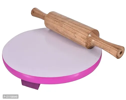 Stri Durable and Sturdy Wooden Chakla 9 Belan 12 Set, Easy to Use Roti Maker Wooden-thumb0