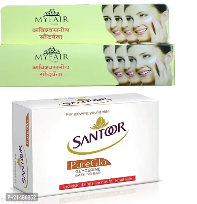 santoor soap and my fair cream 20g