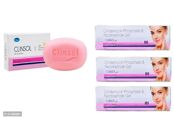 clinsol soap and face gel 3 pc