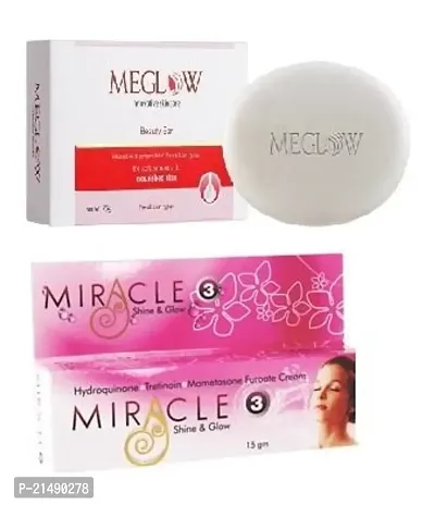 MEGLOW SOAP AND MIRACLE FACE CREAM 15G-thumb0