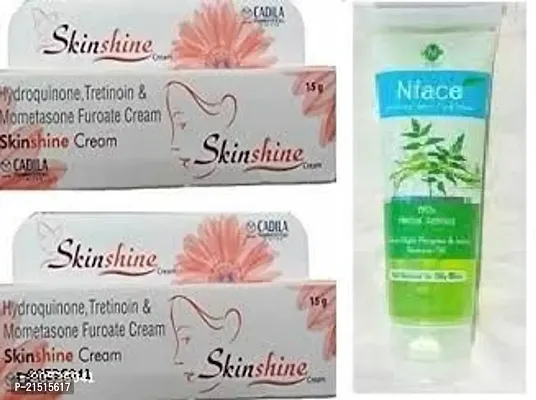 skin shine face cream 2 pc and n face neem facewash 70g