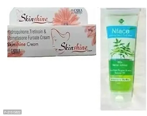 skin shine face cream 15g and neem facewash 70g