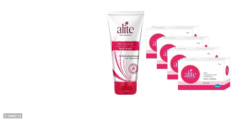 alite oil control facewash and alite soap 4 pc-thumb0