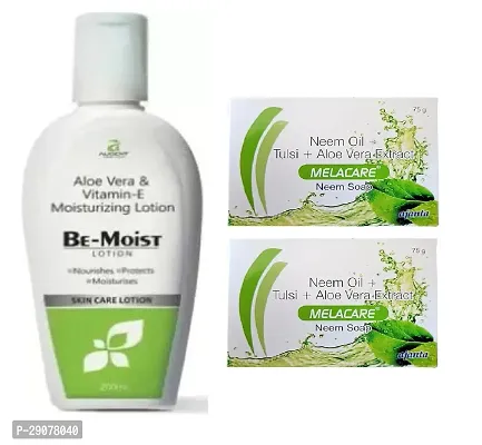 Be moist lotion200ml and melacare neem soap 2 pc 150g-thumb0