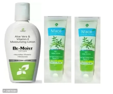 Be moist lotion 200ml and n face neem facewash  2 pc