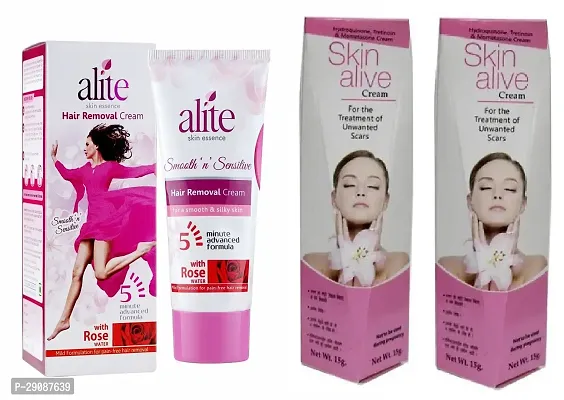 Alite rose hair removel and skin alive face cream 2 pc