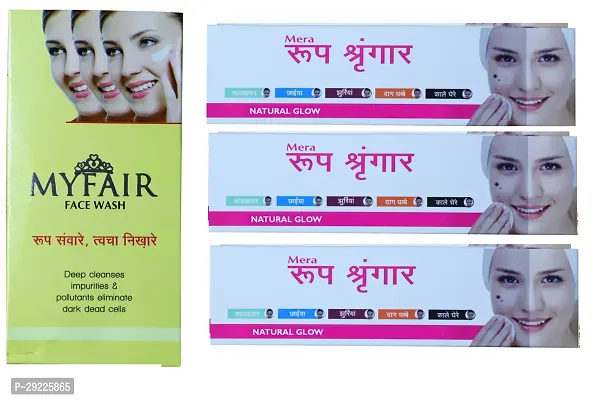 My fair facewash 60g and roop sringar face cream 3 pc