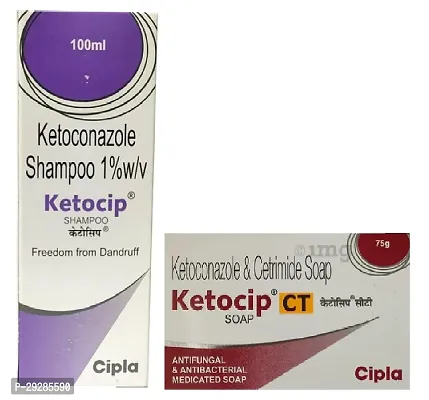 ketocip hair shampo and ketocip ct soap 75g