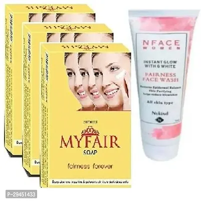 My fair soap 3 pc and n face women facewash 75ml