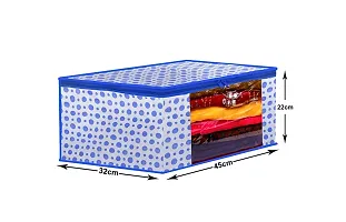 Non Woven Saree Cover with Transparent Window Pack of 2 Garment Cover Zipper Closure-thumb2