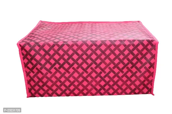 ANNORA INTERNATIONAL, Garment Cover/Clothing Protector/Cloths Cover/Saree Cover/Cloth Organiser Red Checks Print Cover/Foldable Cover(Pack of 7)-thumb5