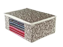 Annora International Saree Covers With Zip, Storage Organizer / Storage Box For Clothes With Transparent Window / Cloth Storage Box / Saree Covers For Storage /Cloth Organiser For Wardrobe (Pack Of 6)-thumb4