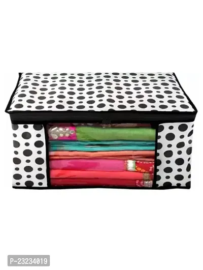 Clothing Cover Combo Set of 8 with Transparent Windo and Zipper Closure Storage Box Saree Cover-thumb2