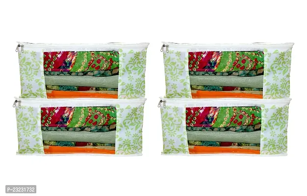 ANNORA INTERNATIONAL, Clothing Protector/Saree Cover/Cloths Cover/Saree Cover for Storage/Cloth Green Patti PrintCover(Pack of 4)