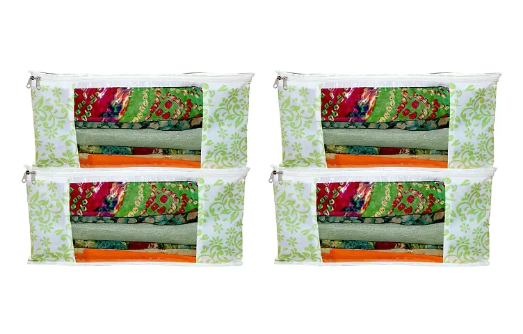 Stylish PU Printed Cloth Organizer - Pack of 4