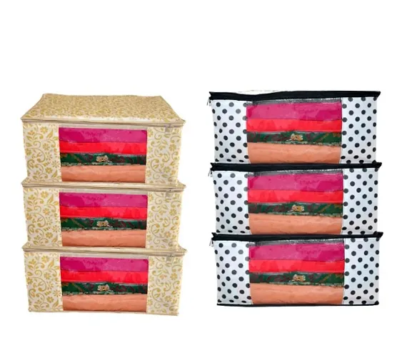 Set of 6 Piece- Non Woven Saree Covers