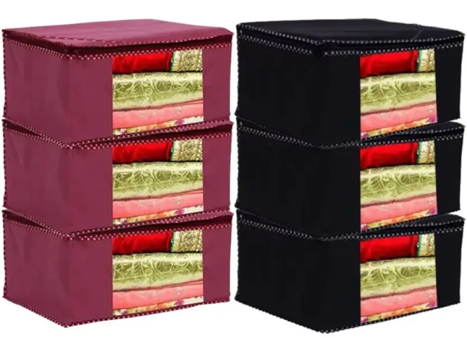 Set of 6- Printed Saree Covers