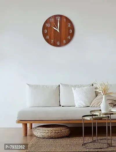 Wooden Analog Wall Clock for Home Living Room Bed Room Office Kids Room Home Decor.-thumb5