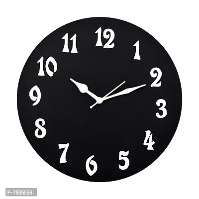 Wooden Analog Wall Clock for Home Living Room Bed Room Office Kids Room, Antique Ticking Movement Wall Clock for Home Decore-thumb0